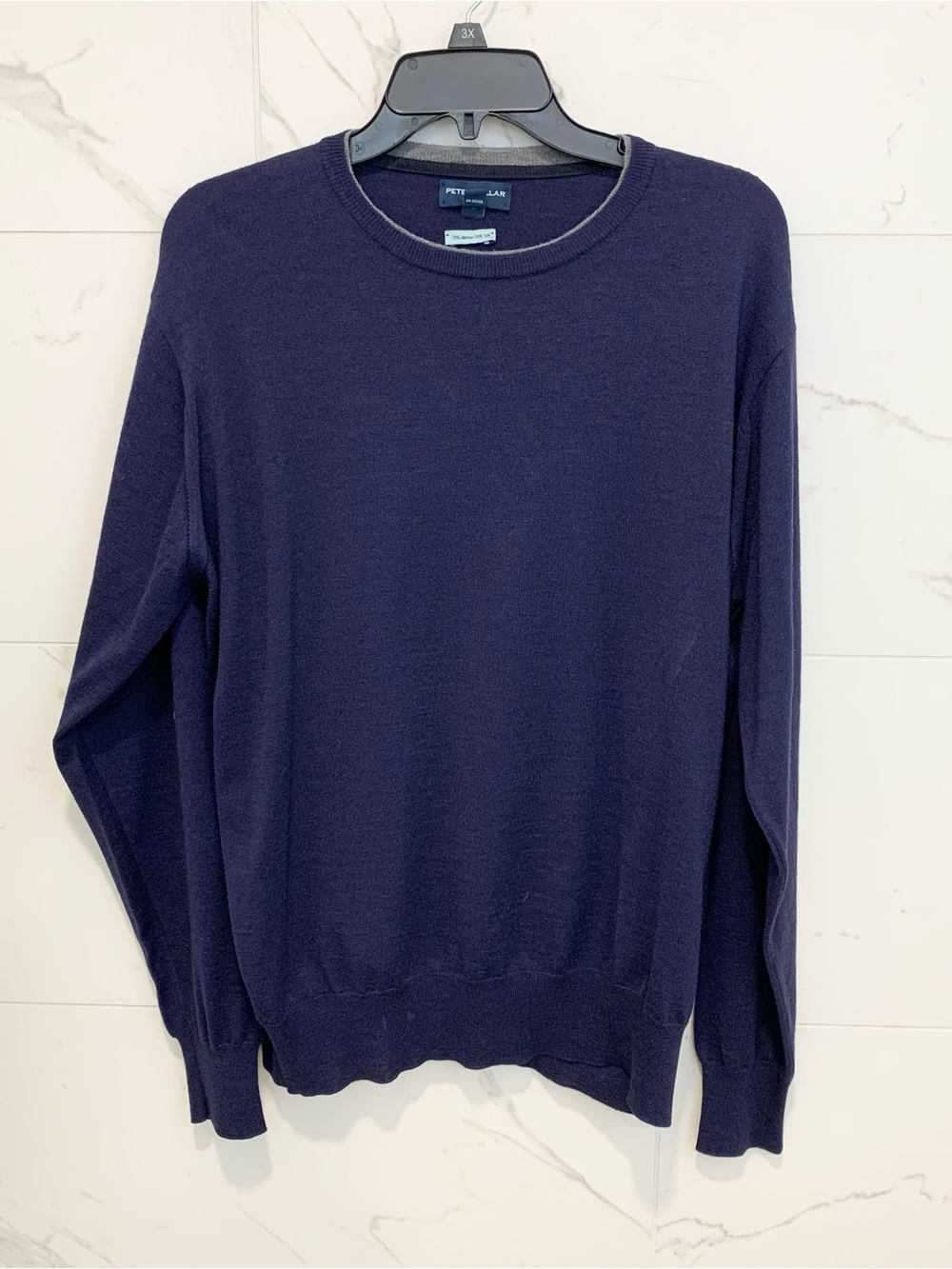 Peter Millar Men's Navy Crewneck Sweater XL